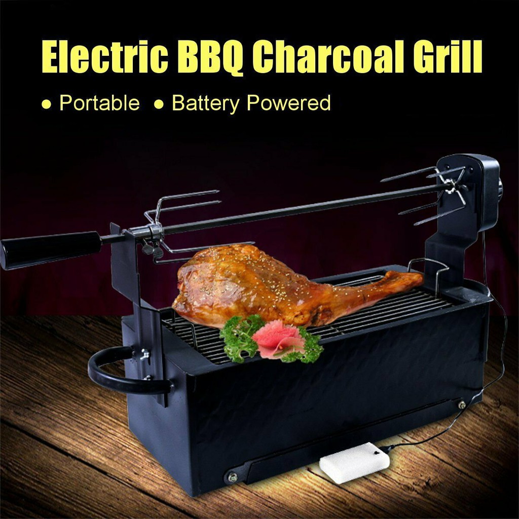 Bếp nướng di động BBQ USA Auto tự xoay - Home and Garden