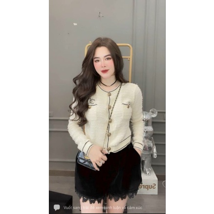 Áo len khuy chữ x hàng QCL1