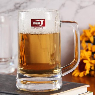 Cốc thủy tinh có quai uống bia