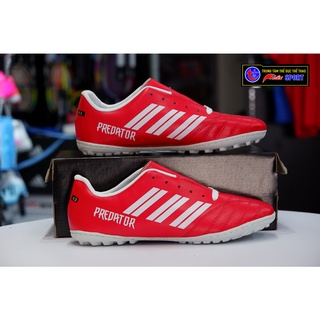 Giày đá bóng Predartor đế su -đỏ sọc trắng(size39-43)