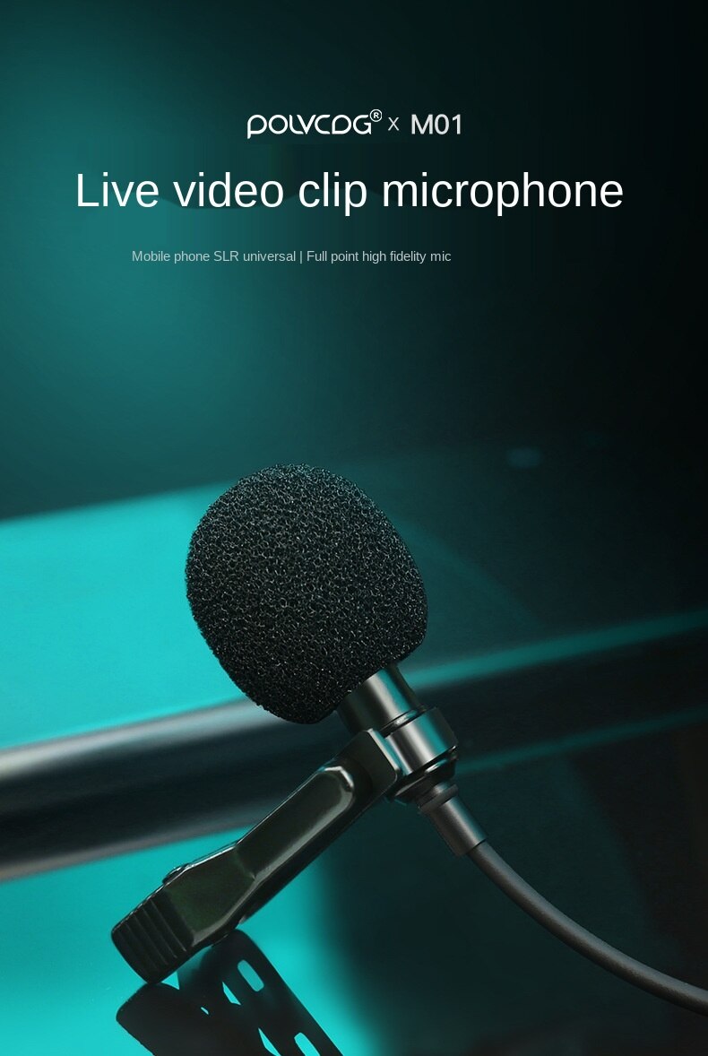 Micro Mini Có Dây Kẹp Gắn Cổ Áo Dùng Để Hát Karaoke / Thu Âm Cho Điện Thoại