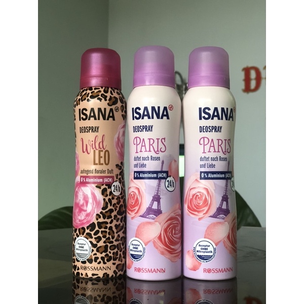 Xịt thơm body Isana Đức cho nữ