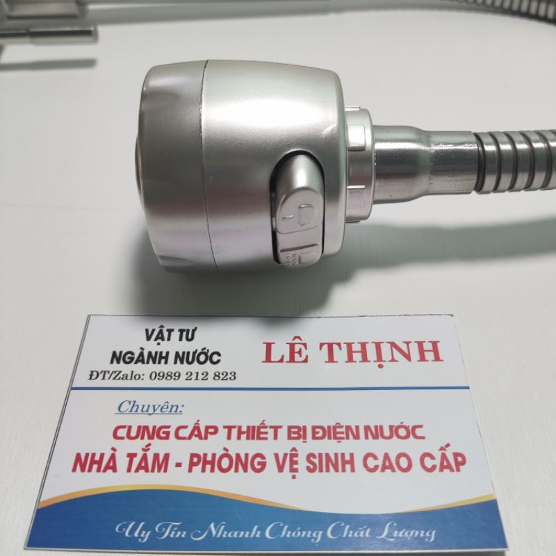 Vòi rửa bát 1 đường nước su 304 kèm dây cấp 40cm