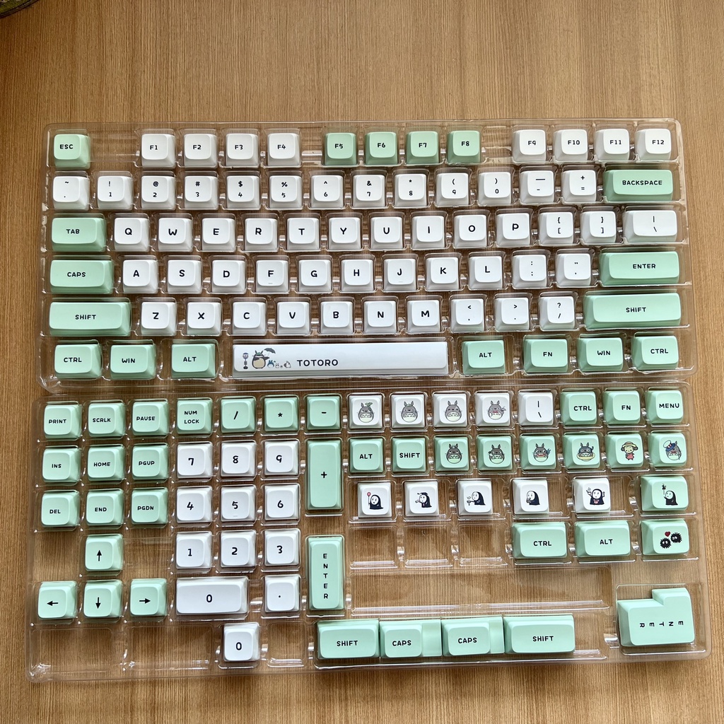 Bộ Keycap PBT nút bàn phím cơ profile XDA Chi Cat, Corgi, Sushi, Totoro, Blue Cat ...