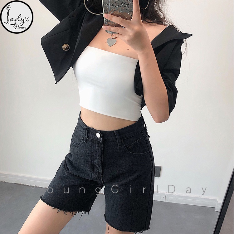 Áo 2 Dây Cotton Croptop Dáng Ôm Sợi Bún Không Đệm Kiểu Co Giãn Tốt Nữ Thoáng "ÁO 2 DÂY" | BigBuy360 - bigbuy360.vn
