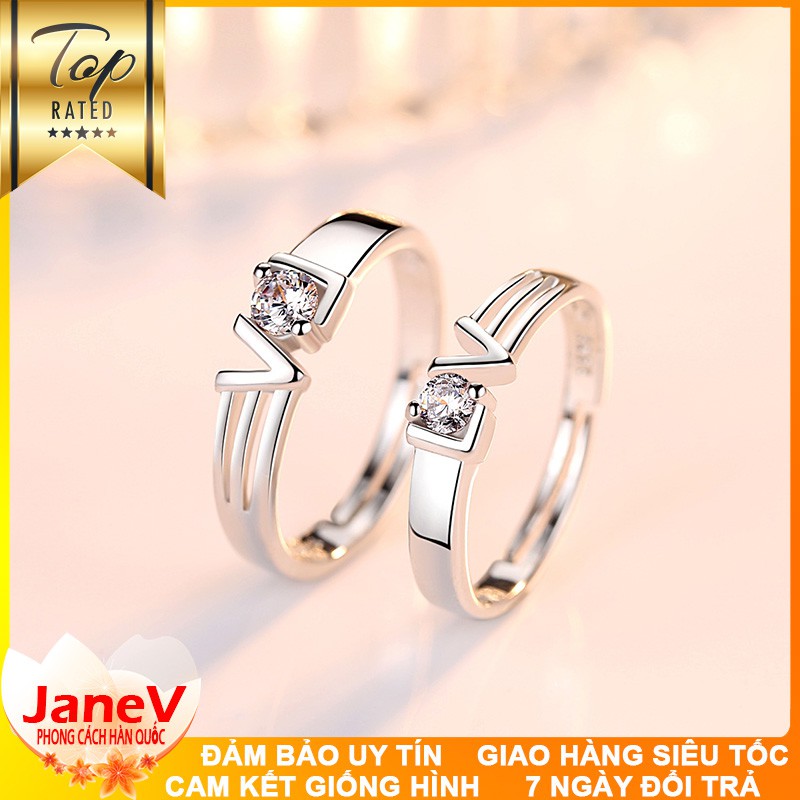 Nhẫn Cặp Nam, Nữ Phong Cách Hàn Quốc NC144