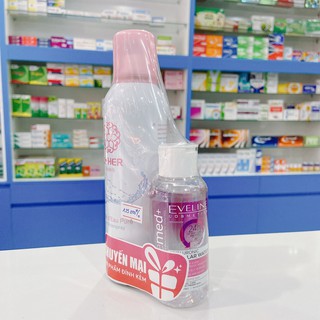 Xịt khoáng cấp ẩm Dr Her Paris 150ml (tặng kèm nước tẩy trang)