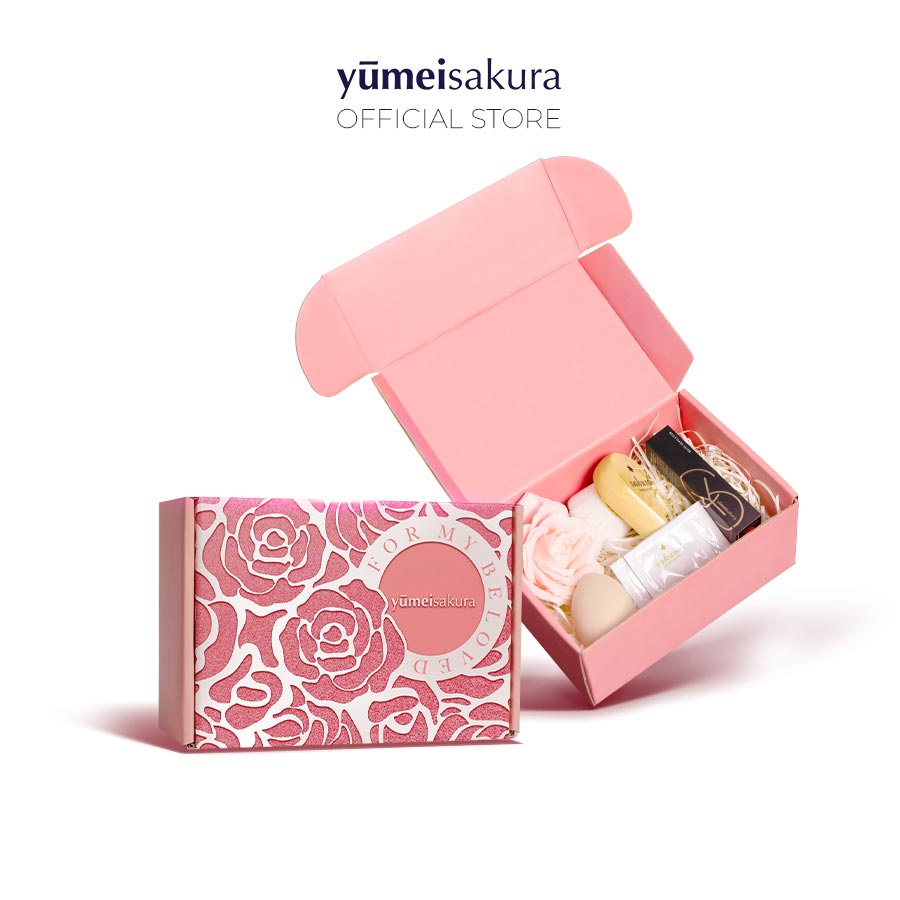 [ QUÀ TẶNG ] Lady Box Hộp Quà Chăm Da Rạng Ngời Yumeisakura ( không bao gồm thỏi son môi 3.5g )