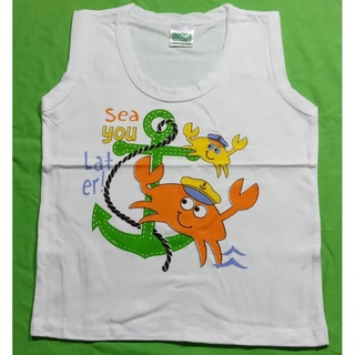 Áo ba lỗ trắng sơ sinh 100% cotton