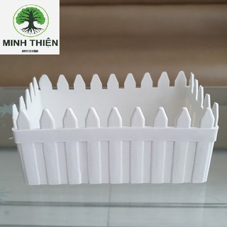 Chậu nhựa hàng rào 30cm x 14cm x 12cm