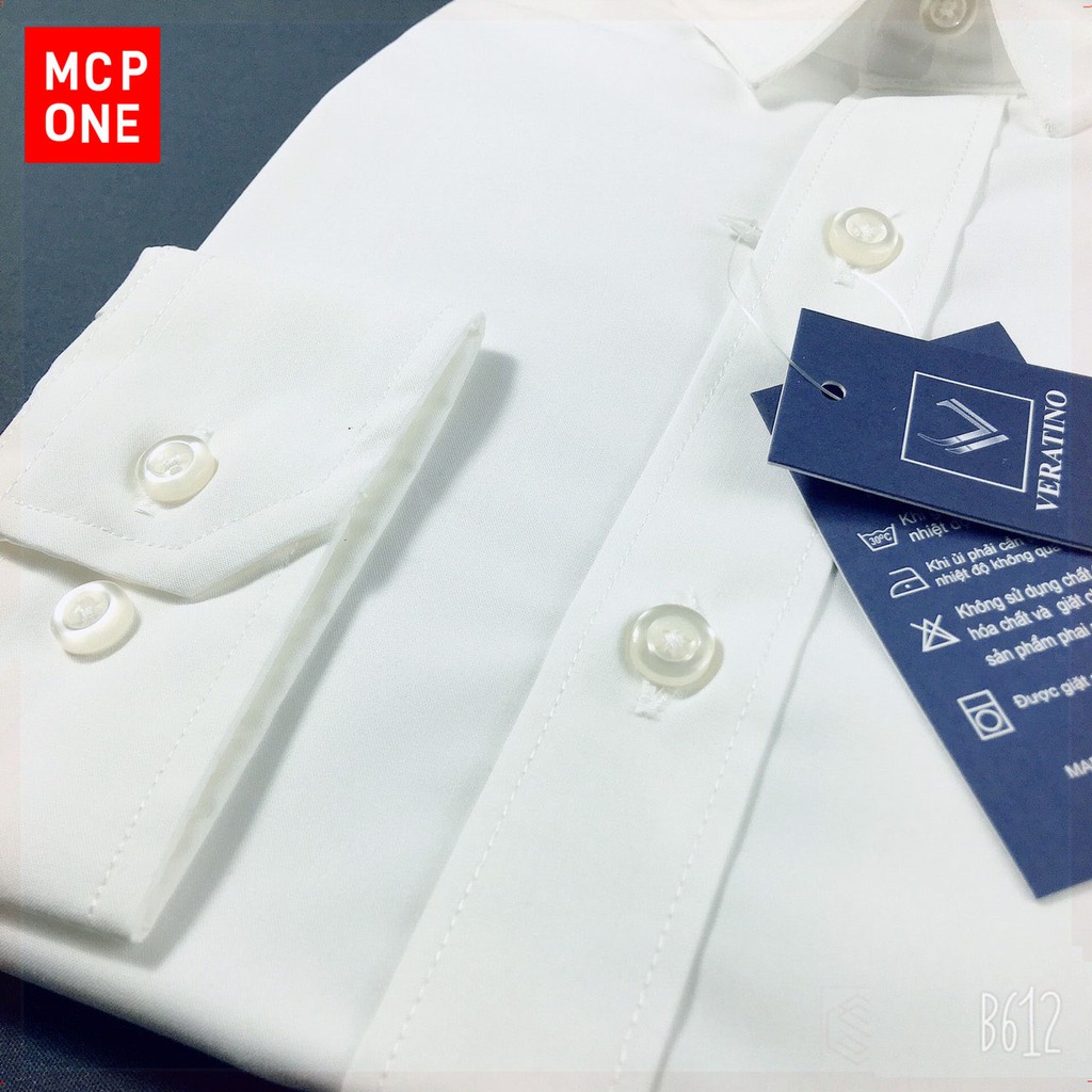 Áo sơ mi nam dài tay nam (MAU TRẮNG) cao cấp, áo sơ mi trắng vải lụa nến không nhăn thời trang cao cấp-MCPONE | BigBuy360 - bigbuy360.vn