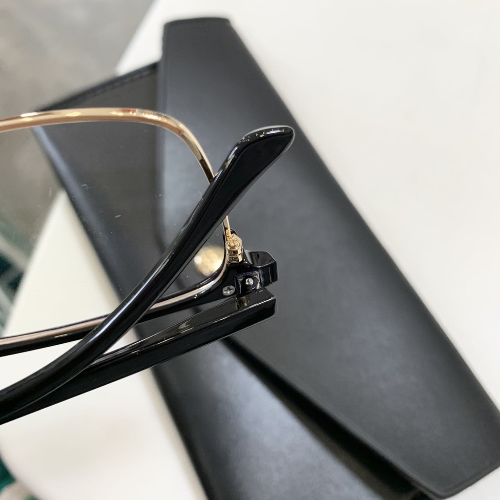 Gọng kính dáng vuông cắt vành nhựa dẻo cho nam nữ - 2723