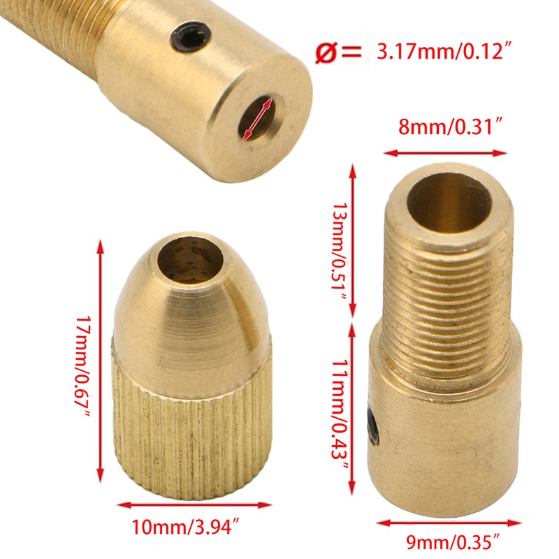 youyo*Bộ 7 Đầu Kẹp Mũi Khoan Điện Youyox 0.5-3mm