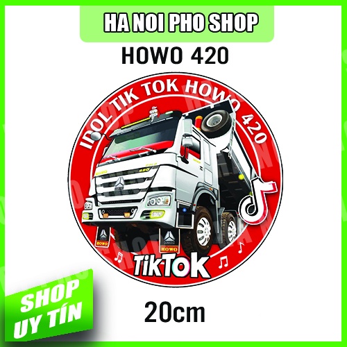 Tem Xe Tải HOWO Ben, tem trang trí Tik Tok xe tải, phản quang 3M [kèm quà tặng 10k]