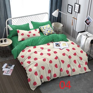 BỘ CHĂN GA GỐI POLY NHẬP MICKEY HỒNG