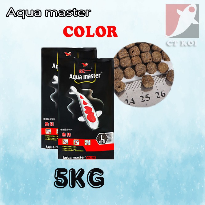 Aqua master - Thức Ăn Dành Cho Cá Koi [Bao 5kg] - Sản Phẩm Chất Lượng Cao - Giúp Cá Tăng Body, Tăng Màu