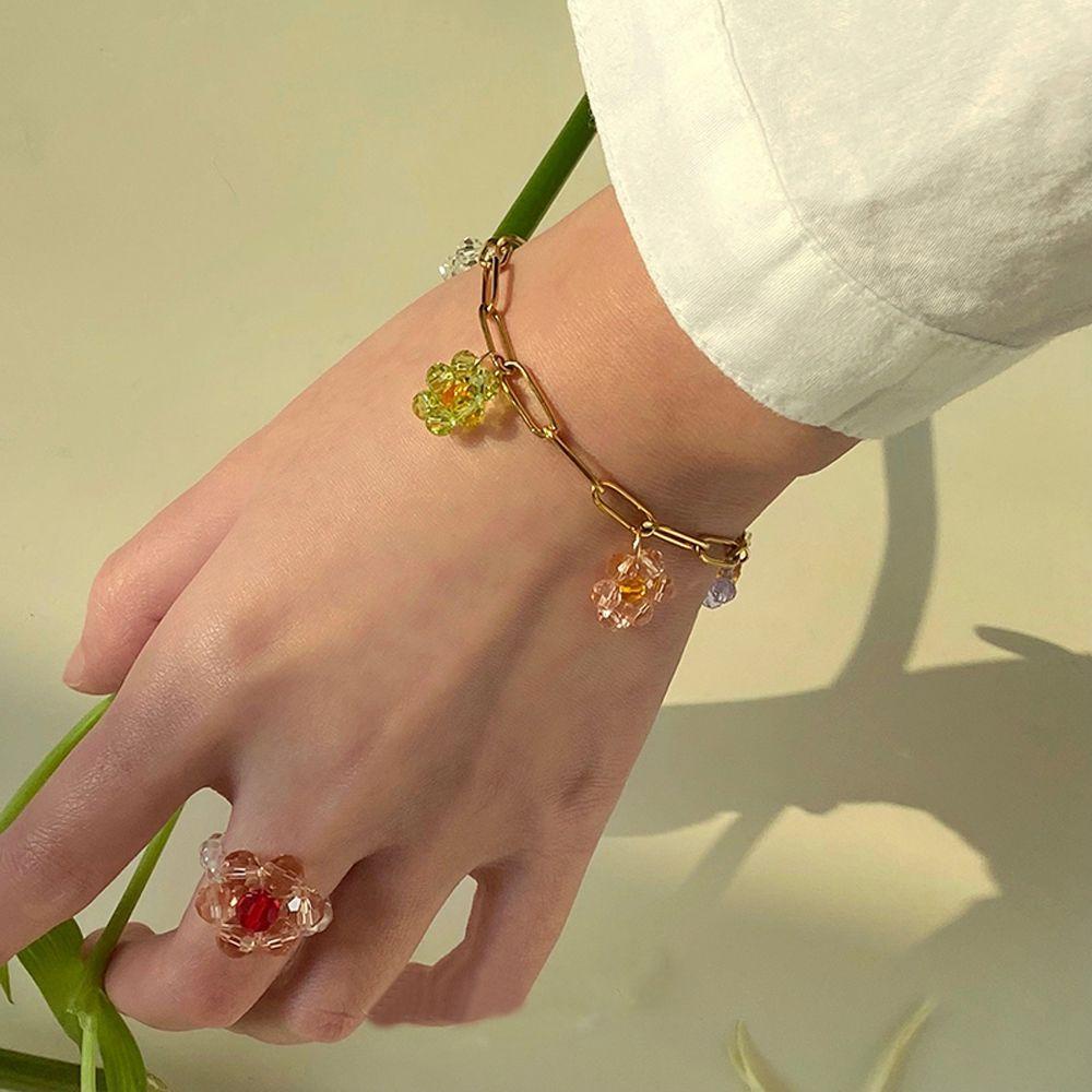 Vòng cổ Choker Đính Hạt Nhiều Màu Ngọt Ngào Cho Nữ