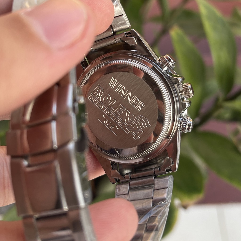 Đồng hồ nam R.o.l.e.x dây thép kiểu dáng sang trọng đính đá thạch anh pha lê | WebRaoVat - webraovat.net.vn