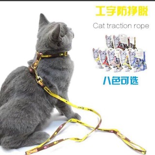 Dây dắt cho mèo kèm dây đeo trước ngực an toàn cho mèo, hàng loại 1. Có sẵn tại shop.
