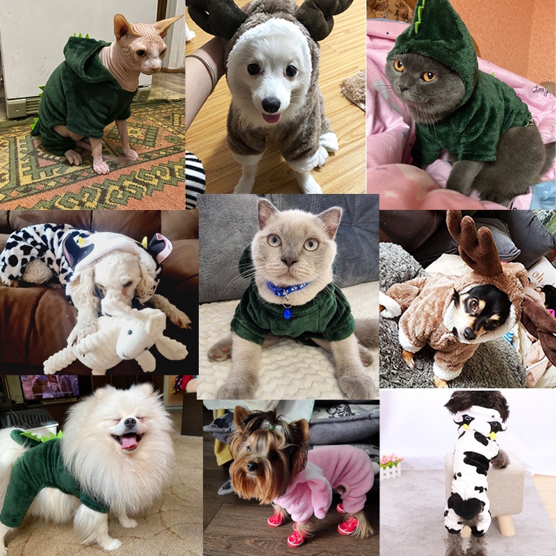 Áo Hoodie Kiểu Dáng Thú Xinh Xắn Dành Cho Thú Cưng