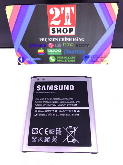 PIN GALAXY S4/ GALAXY J/ GRAND 2, DUNG LƯỢNG 2600MAH (CÓ MẠCH NFC)