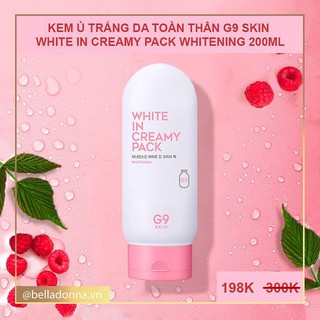Kem Ủ Trắng Da G9 Skin White In Creamy Pack Whitening 200ml