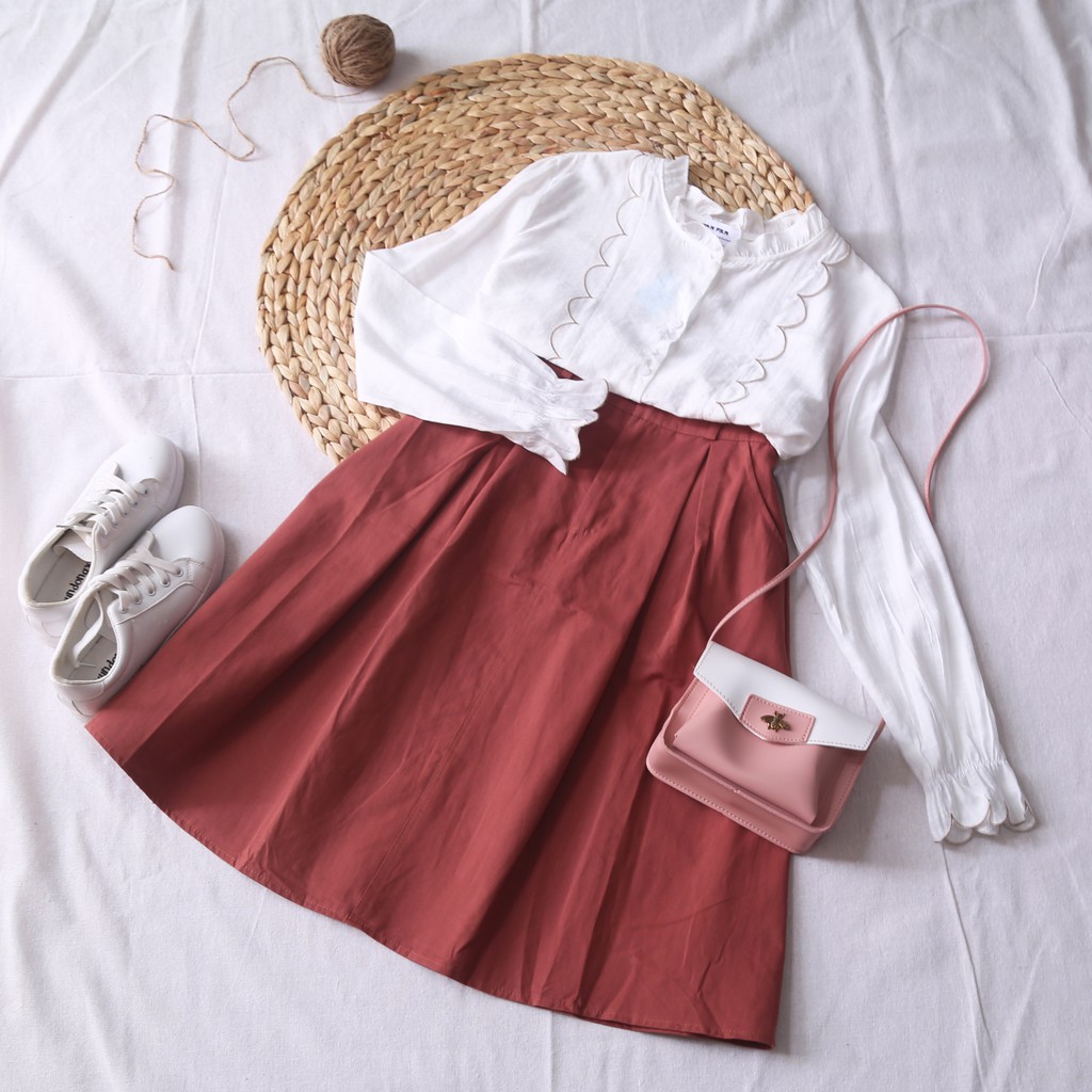 CHÂN VÁY MIDI THÔ XÒE | BigBuy360 - bigbuy360.vn