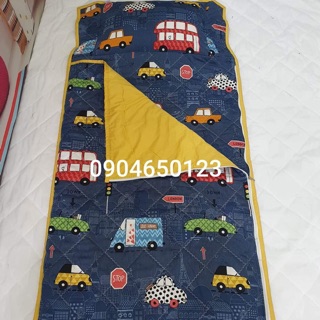 Túi ngủ cho bé (Túi ngủ đa năng 3 in 1 mẫu ô tô cotton Hàn quốc)