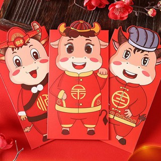 3 chiếc bao lì xi đỏ mừng tuổi may mắn