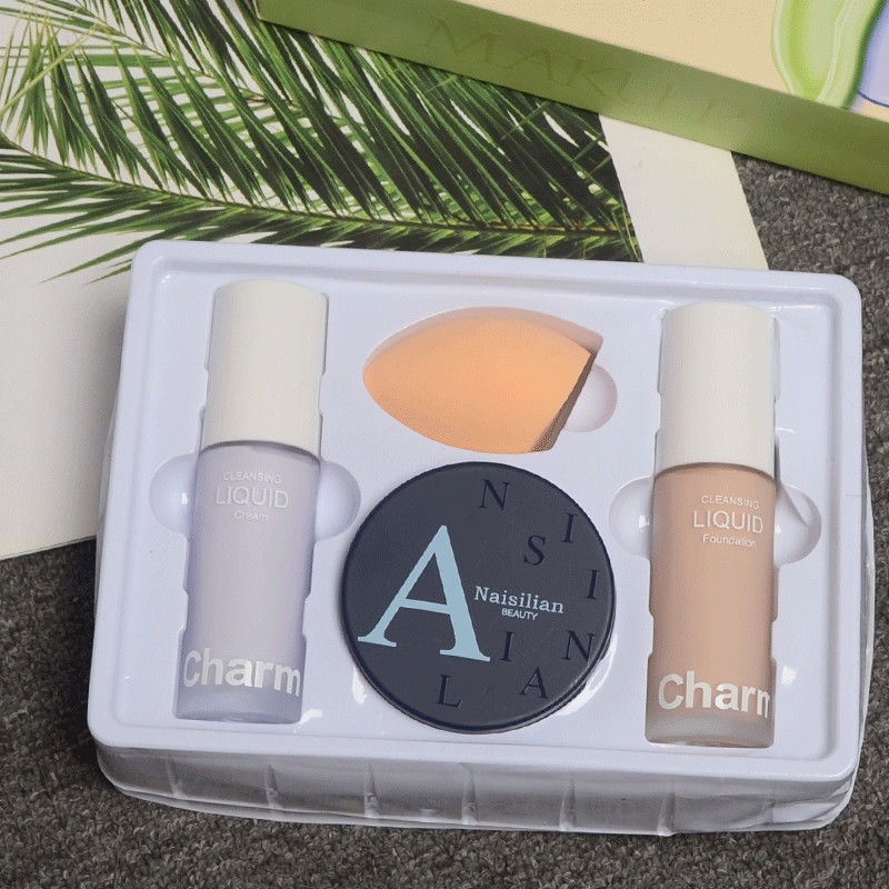 Kem Nền BB Dạng Lỏng Li Jiaqi Che Khuyết Điểm Kiểm Soát Dầu Dưỡng Ẩm Lâu Trôi Chất Liệu Da