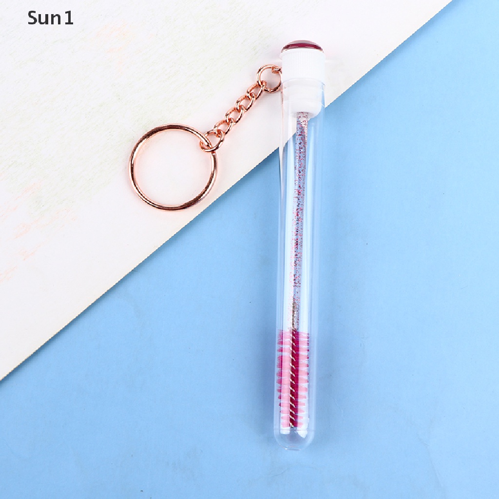 (Hàng Mới Về) Ống mascara Trang Trí Kim Tuyến Kèm Móc Khóa