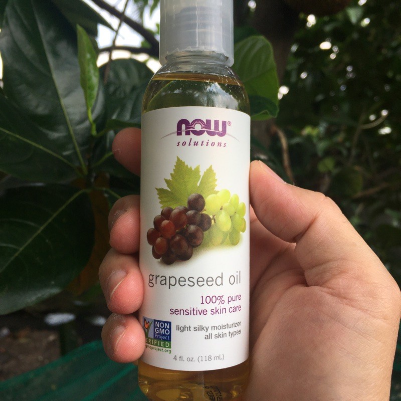 Tinh dầu hạt nho NOW SOLUTION - 118ML Grape Seed Oil