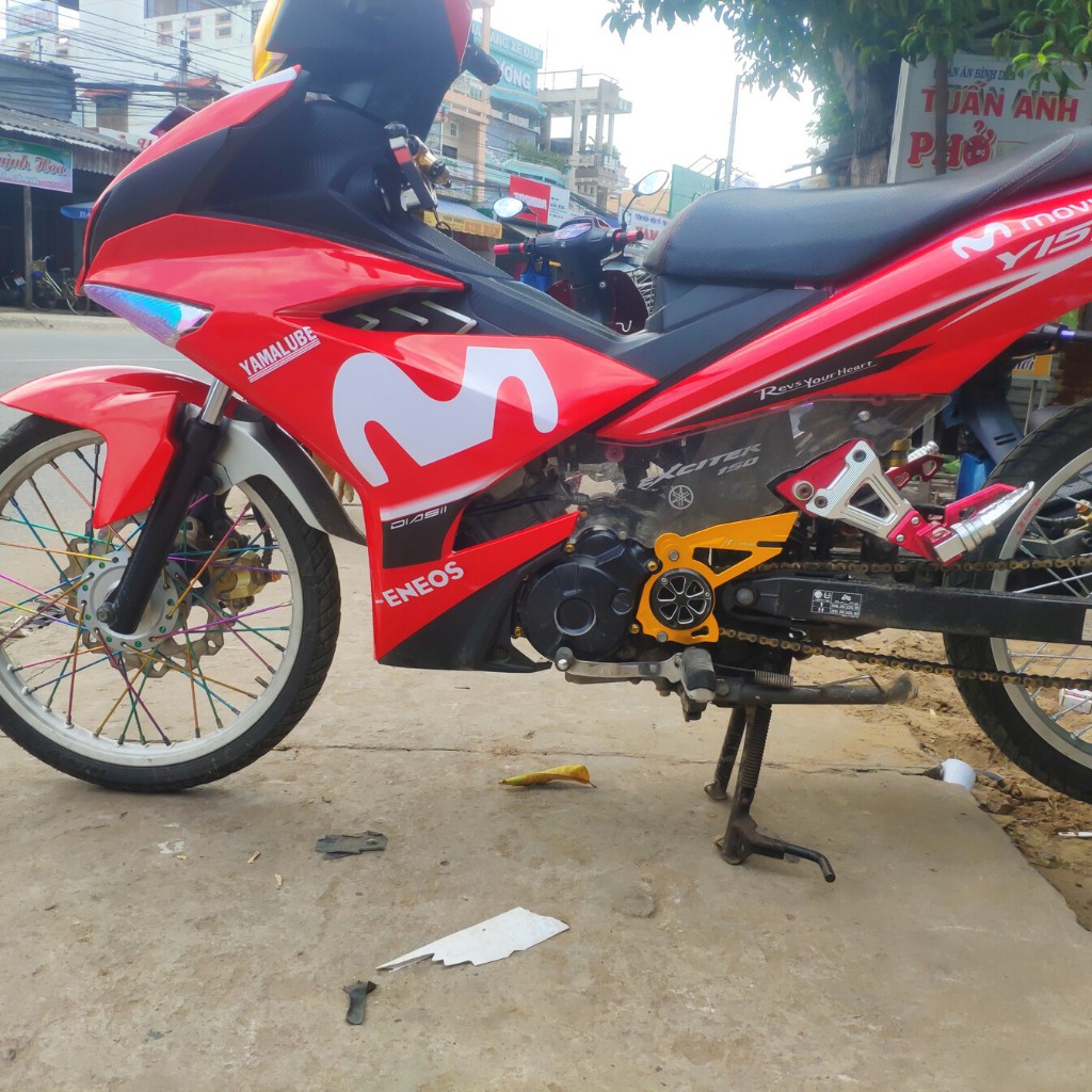 Tem Trùm Exciter 150 Đỏ 💖FREESHIP💖 Giảm 200k Cho Đơn Hàng Từ 990K Bộ Tem Trùm 3 lớp Mã T16