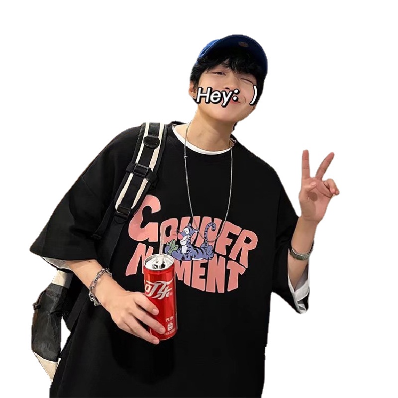 Áo Thun Tay Ngắn Thời Trang Phong Cách Năng Động Cho Nam