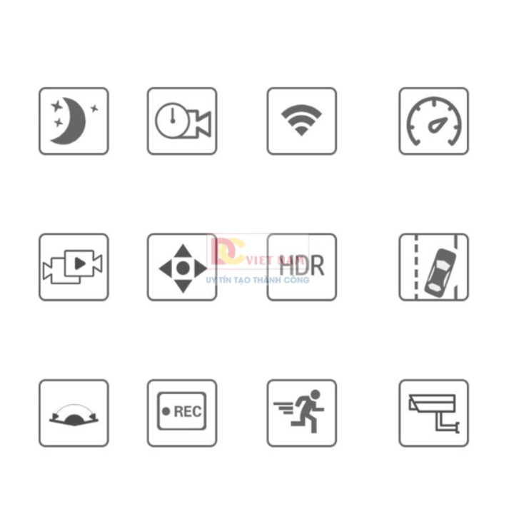 Camera hành trình ô tô, xe hơi thương hiệu HP f960x tích hợp Wifi GPS độ phân giải Full HD 2304*1296P | BigBuy360 - bigbuy360.vn