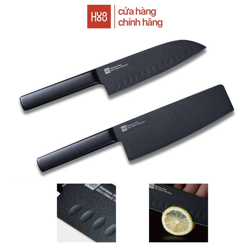 Bộ dao bằng thép không gỉ Xiaomi YouPin HuoHou HU0015 phủ chống dính siêu sắc bến