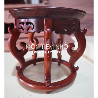 Đôn khuyên-Kỷ khuyên-Đế lư hương-gỗ hương cao 20cm