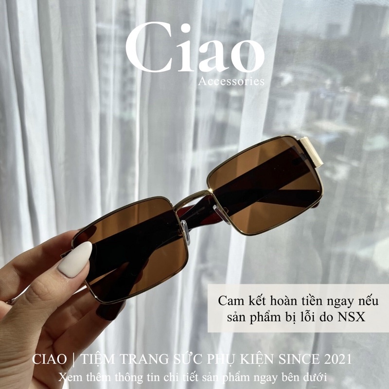 [HOẢ TỐC 1H] Kính mát/ Kính mắt thiết kế bản vuông mã 16 phong cách trendy cá tính Ciao accessories