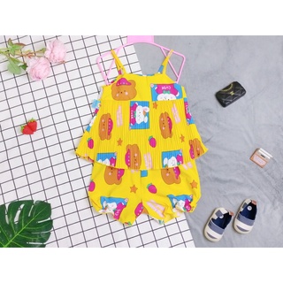 Bộ Lụa Dây Xếp Li Bé (12-18kg) (giao màu ngẫu nhiên)