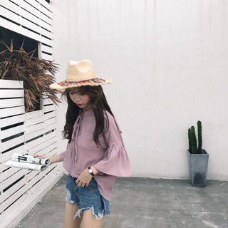 Áo sơ mi bánh bèo mẫu mới