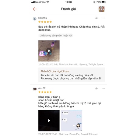 Búp bê My Little Pony xuất dư