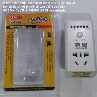 Ổ Cắm Hẹn Giờ Tắt - đếm ngược countdown HG 08