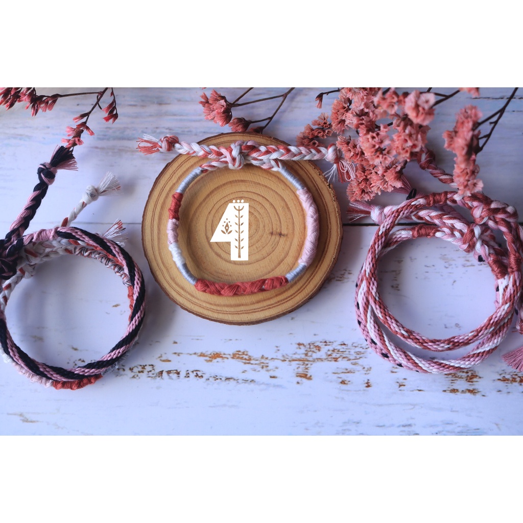 ️Vòng handmade tông hồng đất️