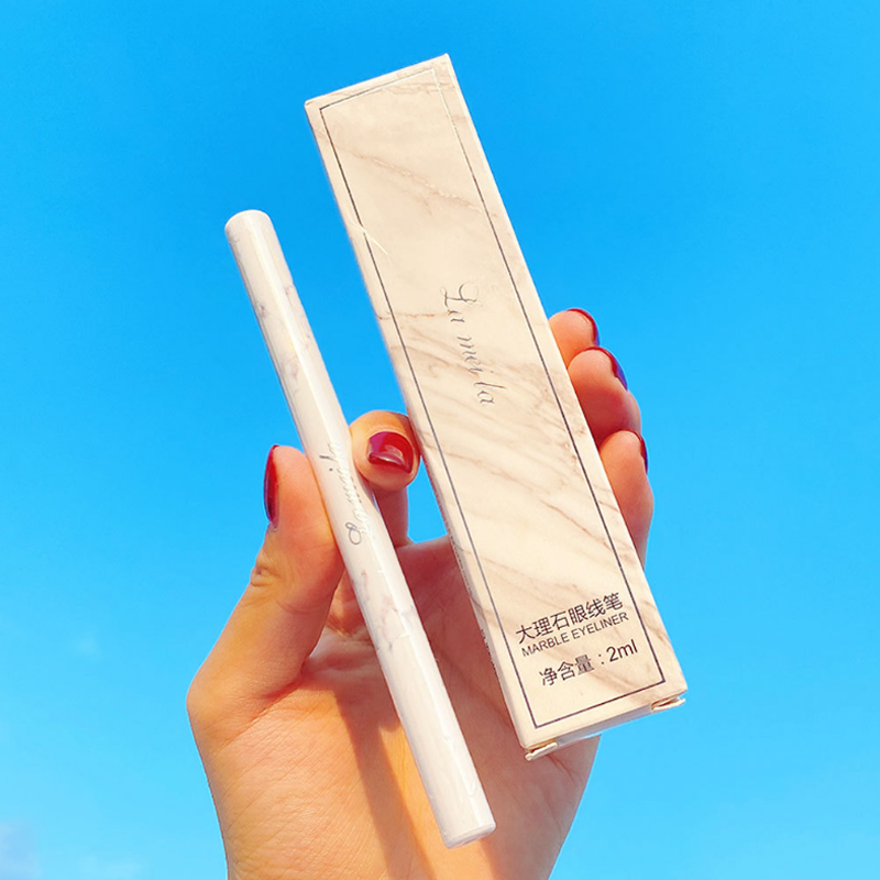 (Hàng Mới Về) Bút Kẻ Mắt Dạng Lỏng Nhanh Khô Chống Thấm Nước Không Dễ Nhòe Thiết Kế Vỏ Họa Tiết Cẩm Thạch | BigBuy360 - bigbuy360.vn