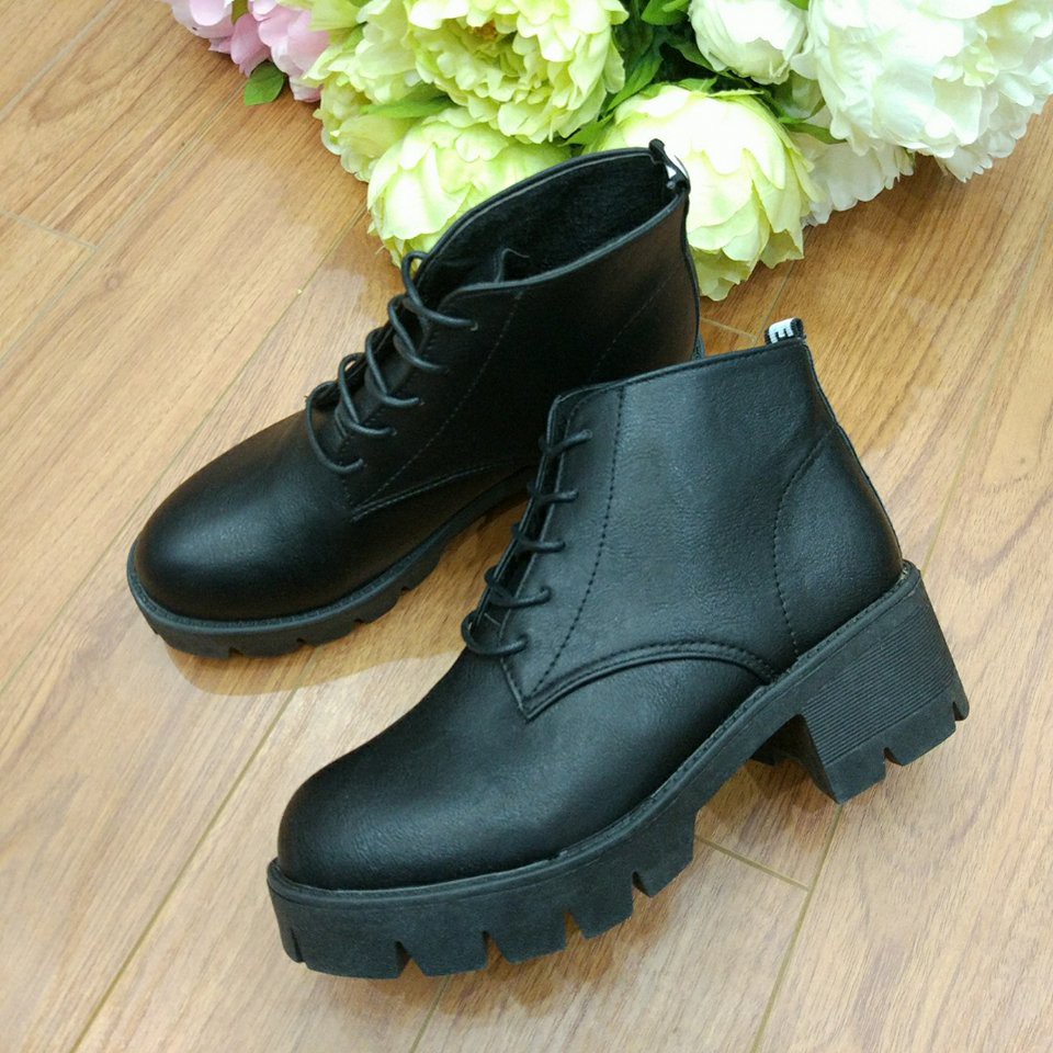 Boots cổ trung Hàn Quốc đế 6cm cao cu êm chân 6266 | BigBuy360 - bigbuy360.vn