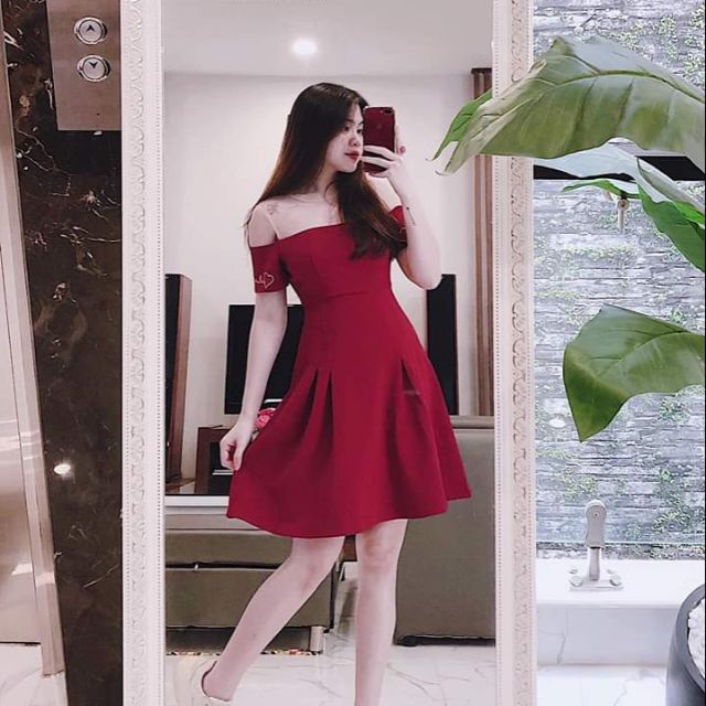 Combo 5 Váy đỏ xoè
