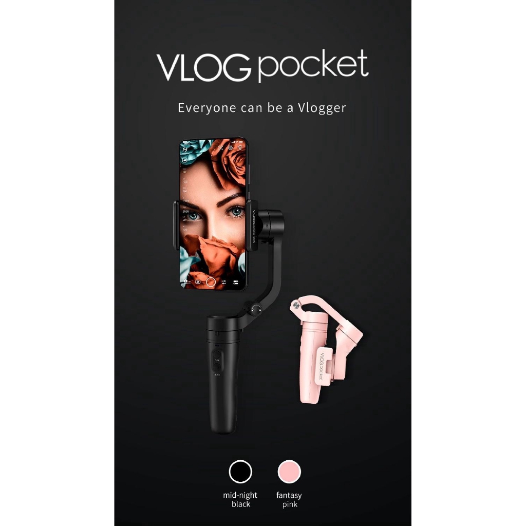 FeiyuTech Vlog Pocket Vimble 2,3-Axis có thể gập lại Smartphone Gimbal ổn định cho iPhone Xs Max Xr X 8 Hành động Camera