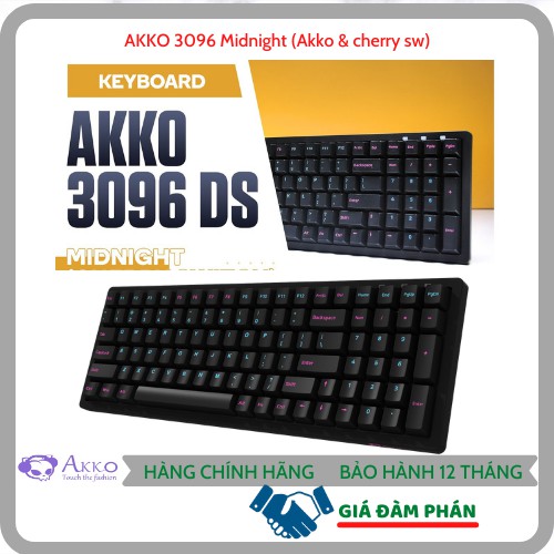 [GIÁ ĐÀM PHÁN]Bàn phím cơ AKKO 3096 Midnight (Akko & cherry sw)