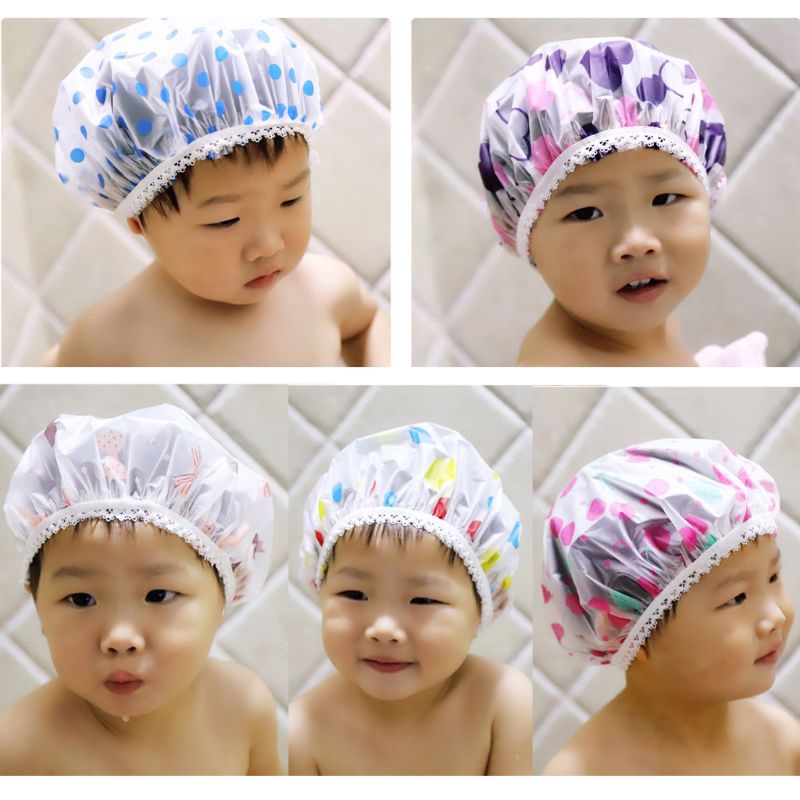 Nón trùm đầu tắm bảo vệ mắt/ tóc tùy chỉnh tiện dụng cho bé