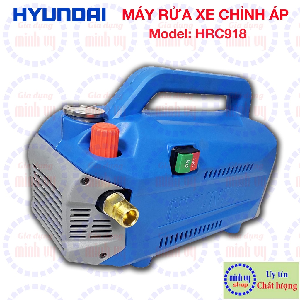 Máy xịt rửa xe chỉnh áp Hyundai HRC918 - 1800W